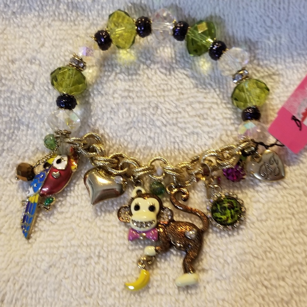 betsey johnson stretch monkey bracelet